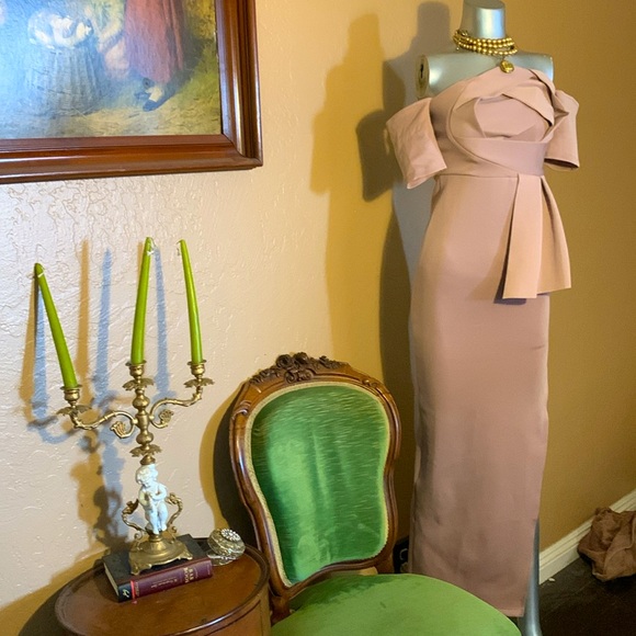 NWT ASOS Lavender/Blush Draped Midi Dress.  Sz 2 - Picture 4 of 5